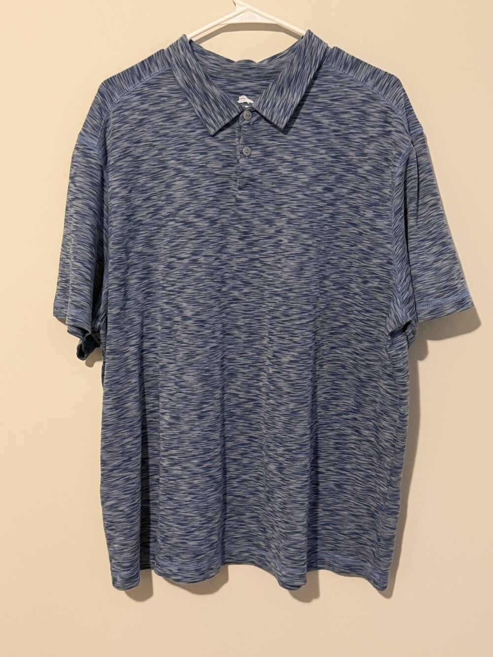 Tommy Bahama Blue Short Sleeve Polo Shirt Men’s XXL